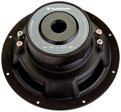 Rockford Fosgate R2D4-10 Prime 4-Ohm DVC 10” Subwoofer 250 Watts RMS / 500 Watts Max Rockford Fosgate R2D4-10 Prime 4-Ohm DVC 10” Subwoofer 250 Watts RMS / 500 Watts Max